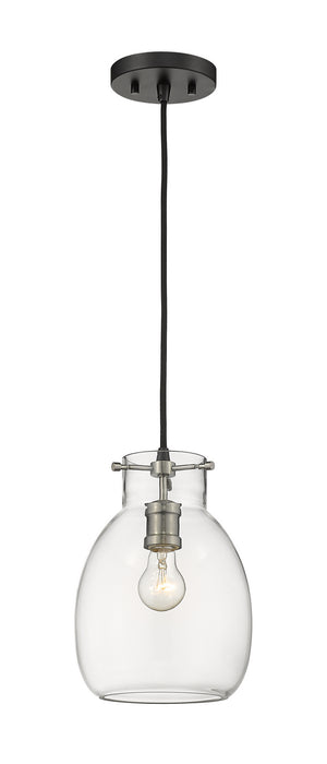 Z-Lite - 476MP-MB-BN - One Light Pendant - Bella - Matte Black / Brushed Nickel