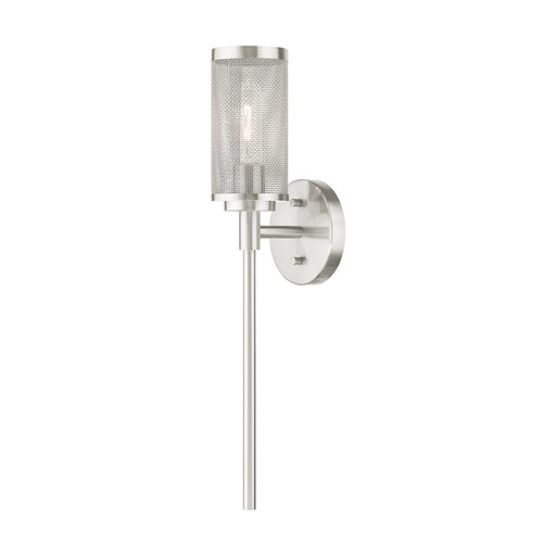Livex Lighting - 14121-91 - One Light Wall Sconce - Industro - Brushed Nickel