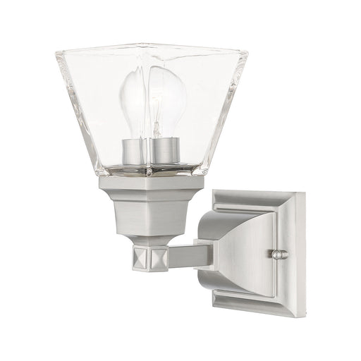 Livex Lighting - 17171-91 - One Light Wall Sconce - Mission - Brushed Nickel