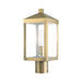 Livex Lighting - 20590-01 - One Light Outdoor Post Top Lantern - Nyack - Antique Brass Cluster