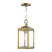 Livex Lighting - 20591-01 - One Light Outdoor Pendant - Nyack - Antique Brass