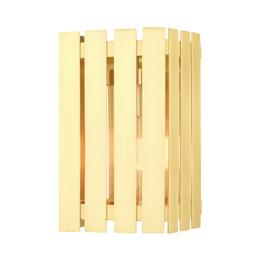 Livex Lighting - 20751-12 - One Light Outdoor Wall Lantern - Greenwich - Satin Brass