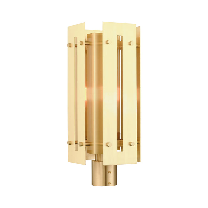 Livex Lighting - 21776-12 - One Light Outdoor Post Top Lantern - Utrecht - Satin Brass