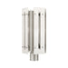 Livex Lighting - 21776-91 - One Light Outdoor Post Top Lantern - Utrecht - Brushed Nickel Accents