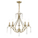 Livex Lighting - 40845-01 - Five Light Chandelier - Caterina - Antique Brass w/ Clear Crystals