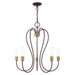 Livex Lighting - 41365-07 - Five Light Chandelier - Lucerne - Bronze w/ Antique Brass Accents
