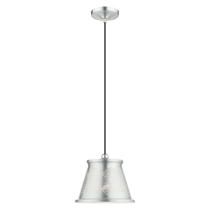 Livex Lighting - 49096-66 - One Light Pendant - Pendants - Brushed Aluminum