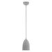 Livex Lighting - 49107-80 - One Light Pendant - Arlington - Nordic Gray w/ Brushed Nickel Accents