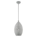 Livex Lighting - 49182-80 - One Light Pendant - Charlton - Nordic Gray w/ Brushed Nickel Accents