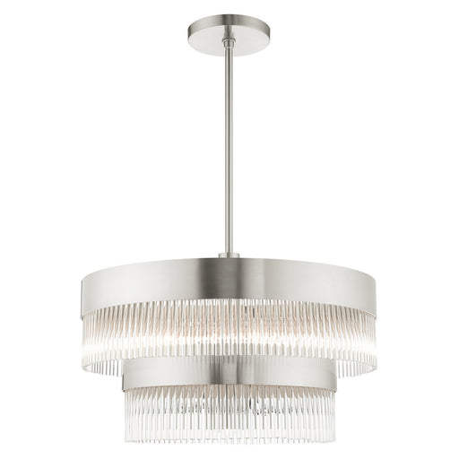 Livex Lighting - 49825-91 - Seven Light Chandelier - Nowrich - Brushed Nickel