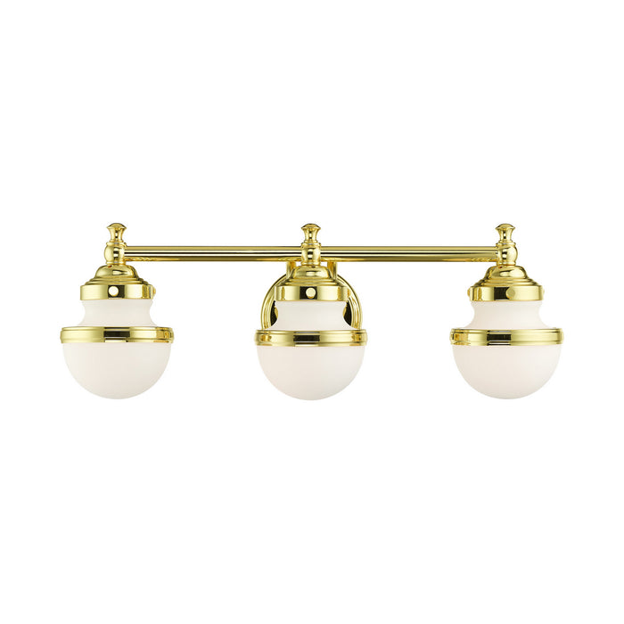 Livex Lighting - 5713-02 - Three Light Vanity - Oldwick - Polished Brass