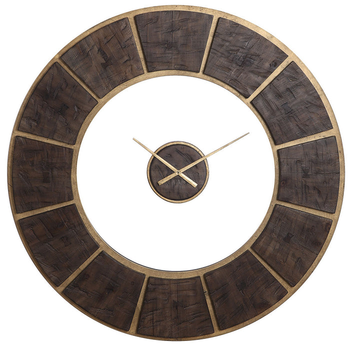 Uttermost - 06102 - Wall Clock - Kerensa - Dark Wooden