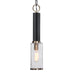 Uttermost - 22191 - One Light Mini Pendant - Jarsdel - Black & Antique Brass