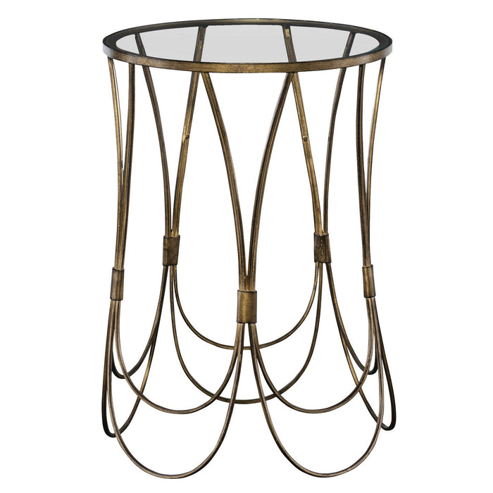 Uttermost - 25056 - Accent Table - Kalindra - Antique Gold