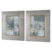 Uttermost - 41613 - Abstract Prints, S/2 - Gilded Whimsy - Silver Leaf