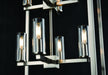 DVI Lighting - DVP28148MF+BN-CL - Eight Light Foyer Pendant - Sambre - Multiple Finishes and Graphite with Clear Glass