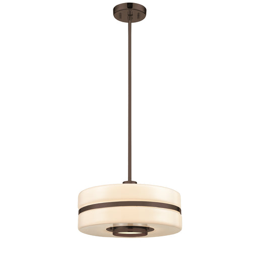 DVI Lighting - DVP31610GR-TO - One Light Pendant - Orchestra - Graphite with True Opal Glass