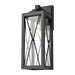 DVI Lighting - DVP43372BK-CL - One Light Outdoor Wall Sconce - County Fair Outdoor - Black with Clear Glass