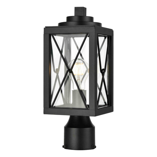 DVI Lighting - DVP43377BK-CL - One Light Outdoor Post Lamp - County Fair Outdoor - Black with Clear Glass