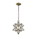 Elk Home - 1145-020 - One Light Mini Pendant - Moravian Star - Antique Brass