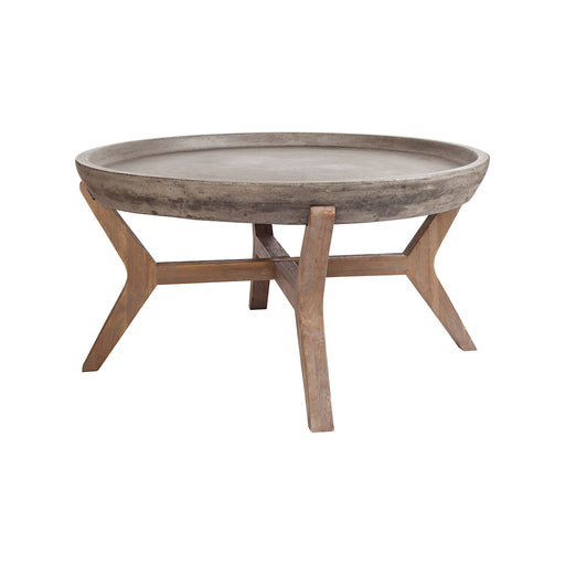 Elk Home - 157-035 - Coffee Table - Tonga - Silver Brushed Wood Tone, Waxed Concrete, Waxed Concrete