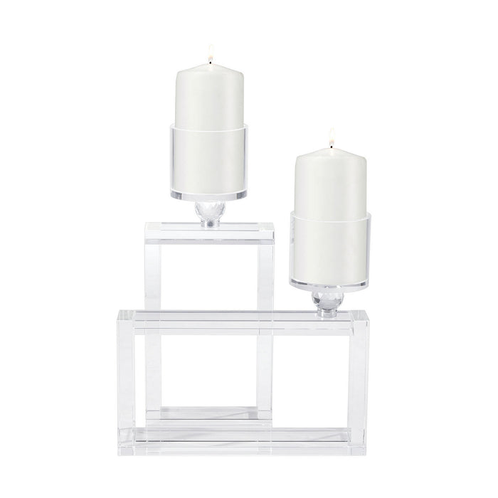 Elk Home - 2225-018/S2 - Candle Holder - Clear