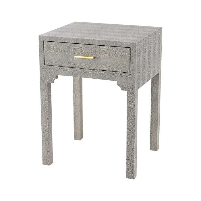 Elk Home - 3169-026S - Side Table - Sands Point - Grey Faux Shagreen