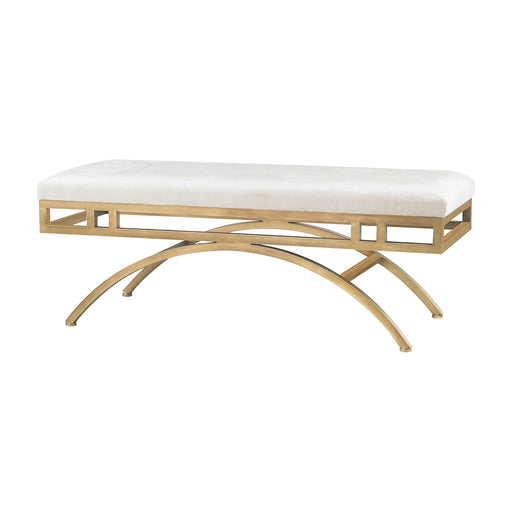 Elk Home - 3169-034 - Bench - Miracle Mile - Gold, Oyster, Oyster