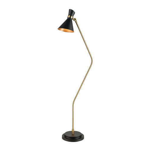 Elk Home - D3805 - One Light Floor Lamp - Virtuoso - Black, New Aged Brass, New Aged Brass