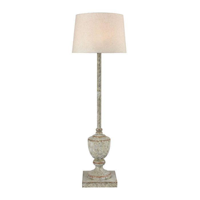 Elk Home - D4390 - One Light Floor Lamp - Regus - Grey, Antique White, Antique White