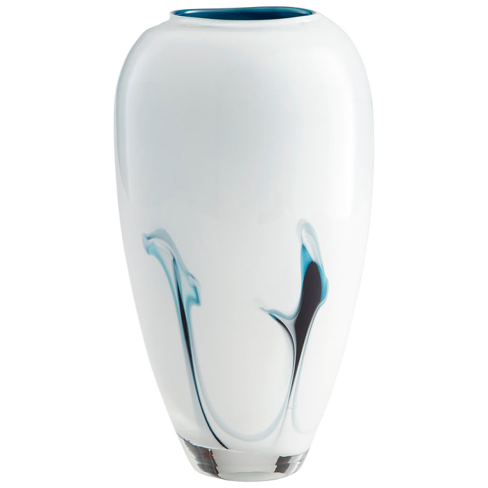 Cyan - 10445 - Vase - Blue And White