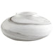 Cyan - 10467 - Vase - White And Black Swirl