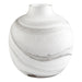 Cyan - 10468 - Vase - White And Black Swirl
