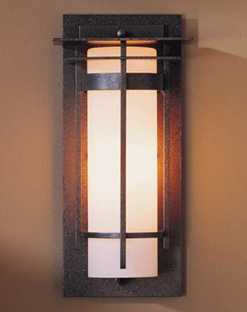Hubbardton Forge - 305992-SKT-20-GG0066 - One Light Outdoor Wall Sconce - Banded - Coastal Natural Iron