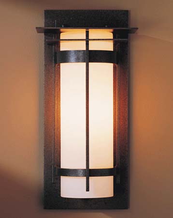 Hubbardton Forge - 305993-SKT-20-GG0034 - One Light Outdoor Wall Sconce - Banded - Coastal Natural Iron