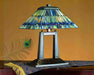 Meyda Tiffany - 26300 - Two Light Table Lamp - Tiffany Jeweled Peacock - Antique Copper