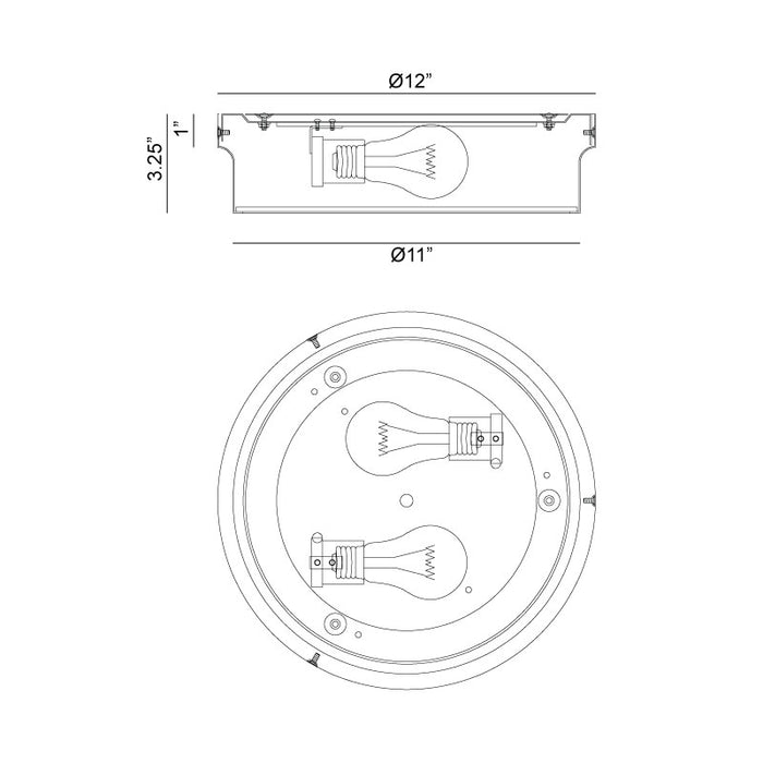 Ciotola Flush Mount-Flush Mounts-Matteo Lighting-Lighting Design Store