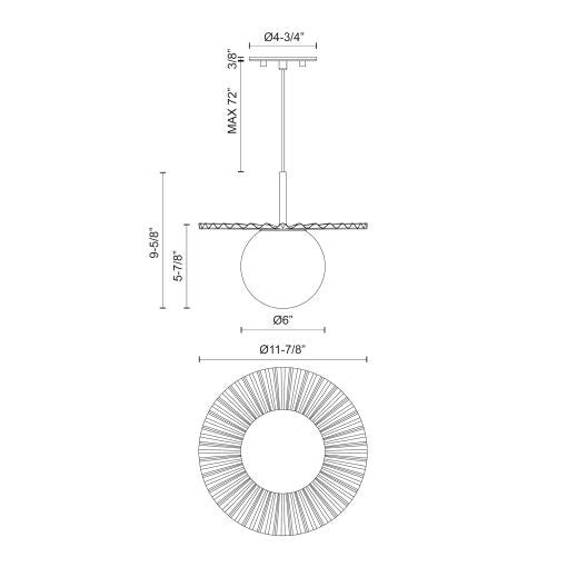 Plume Pendant-Pendants-Alora-Lighting Design Store