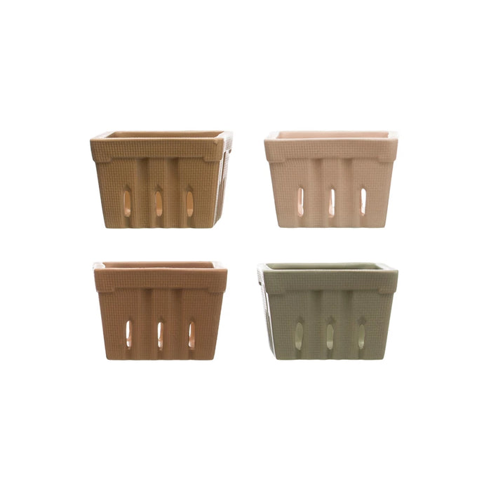 Terracotta Stoneware Bery Basket-Home Accents-Creative Co-Op-Lighting Design Store
