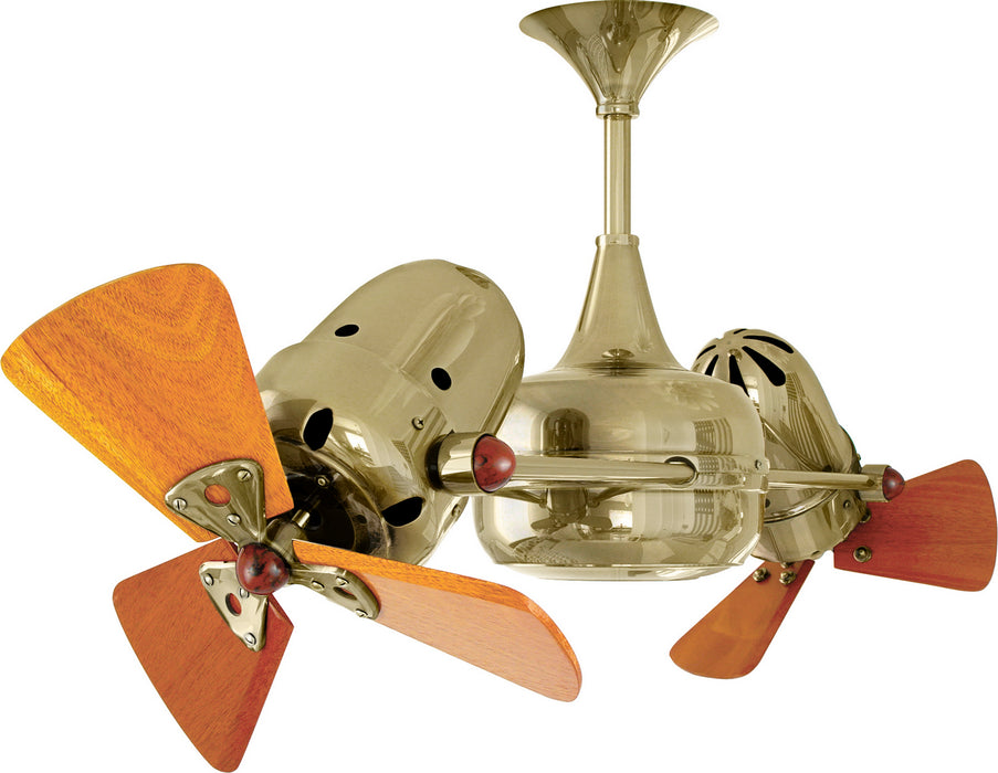 Matthews Fan Company - DD-PB-WD - 36``Ceiling Fan - Duplo-Dinamico - Polished Brass