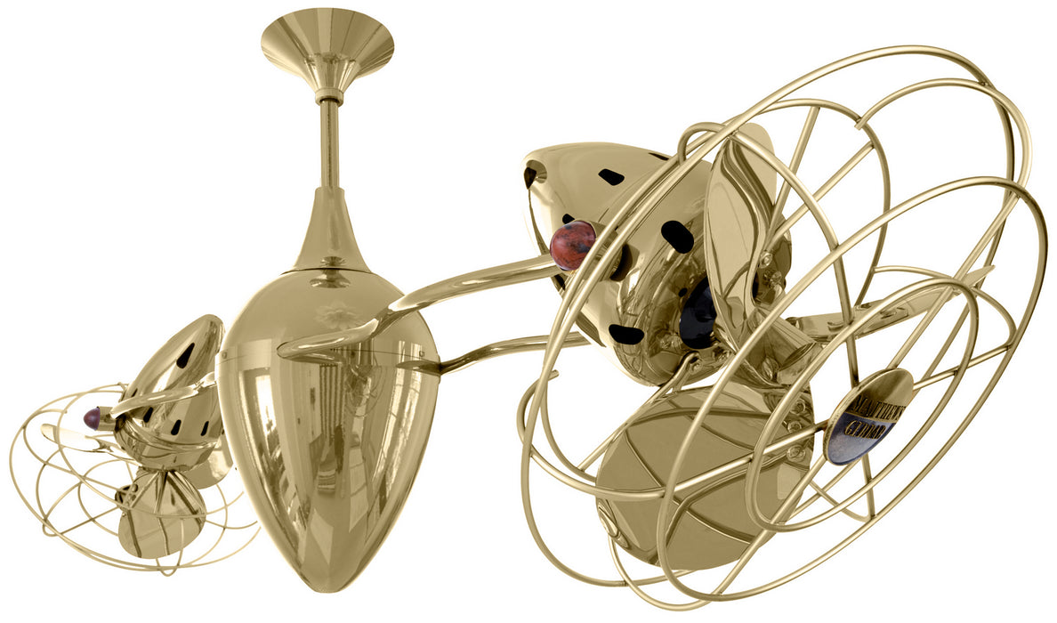 Matthews Fan Company - AR-PB-MTL - 48``Ceiling Fan - Ar Ruthiane - Polished Brass