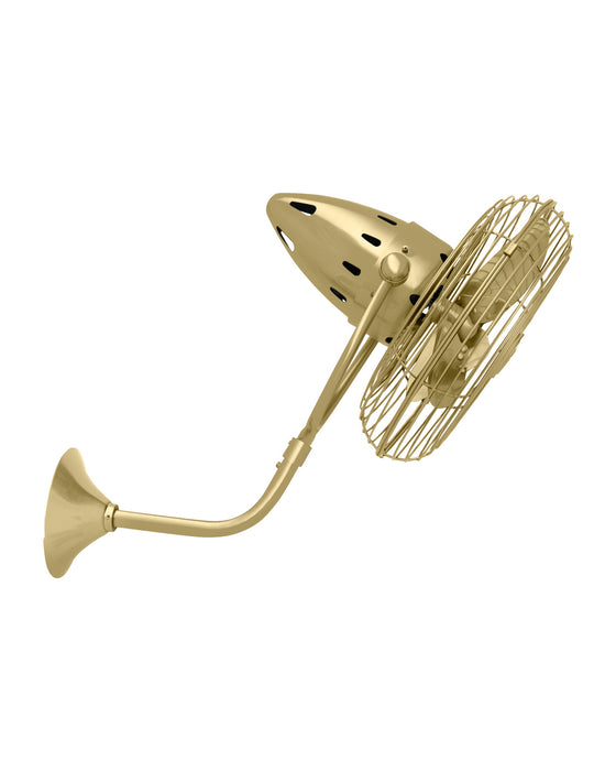 Matthews Fan Company - BP-BRBR-MTL - 19``Wall Fan - Bruna Parede - Brushed Brass