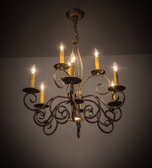 Ten Light Chandelier-Large Chandeliers-Meyda Tiffany-Lighting Design Store