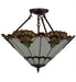 Three Light Inverted Pendant-Semi-Flush Mts.-Meyda Tiffany-Lighting Design Store
