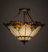 Three Light Inverted Pendant-Semi-Flush Mts.-Meyda Tiffany-Lighting Design Store