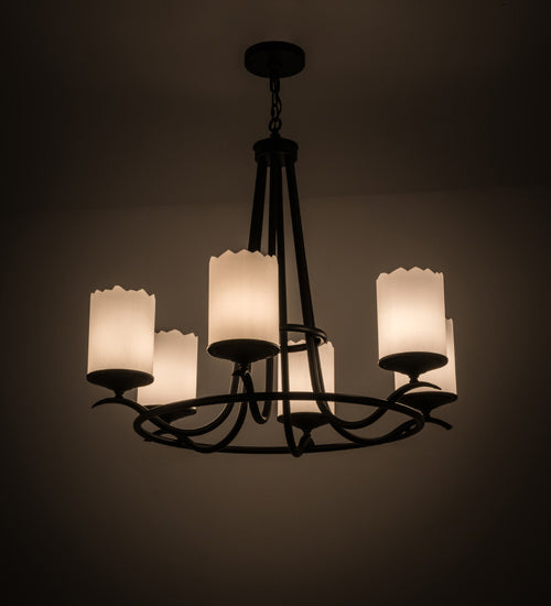 Six Light Chandelier-Large Chandeliers-Meyda Tiffany-Lighting Design Store