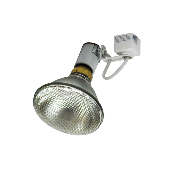 Nora Lighting - NTH-115W/L - Lamp Holder Par38/Br40 Wh "L" - Line Voltage Track - White