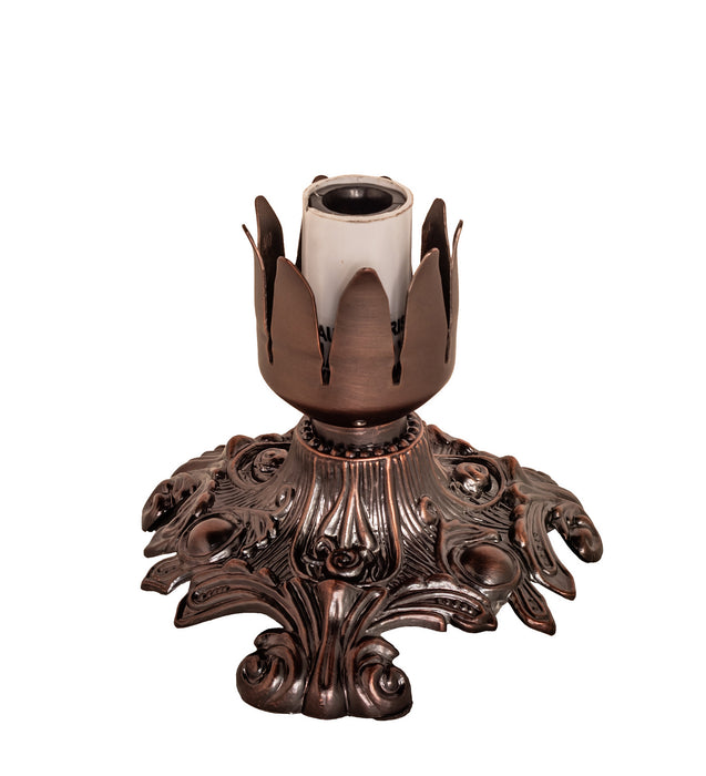 Meyda Tiffany - 185087 - One Light Accent Lamp - Seafoam/Cranberry Pond Lily - Mahogany Bronze