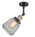 Innovations - 201F-BAB-G142 - One Light Semi-Flush Mount - Franklin Restoration - Black Antique Brass