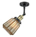 Innovations - 201F-BAB-G146 - One Light Semi-Flush Mount - Franklin Restoration - Black Antique Brass